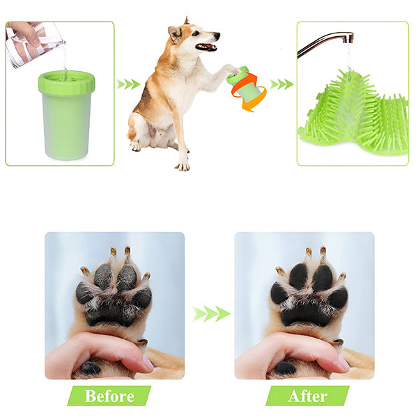 PAWSANI™ Récipient pour le nettoyage des pattes du chien